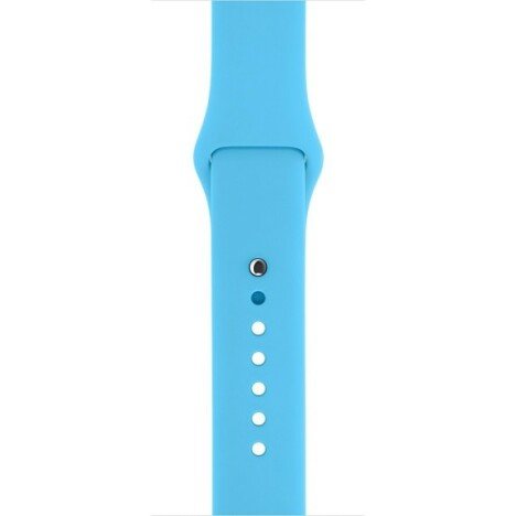 Curea iUni compatibila cu Apple Watch 1/2/3/4/5/6/7, 38mm, Silicon, Blue