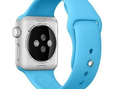 Curea iUni compatibila cu Apple Watch 1/2/3/4/5/6/7, 42mm, Silicon, Blue